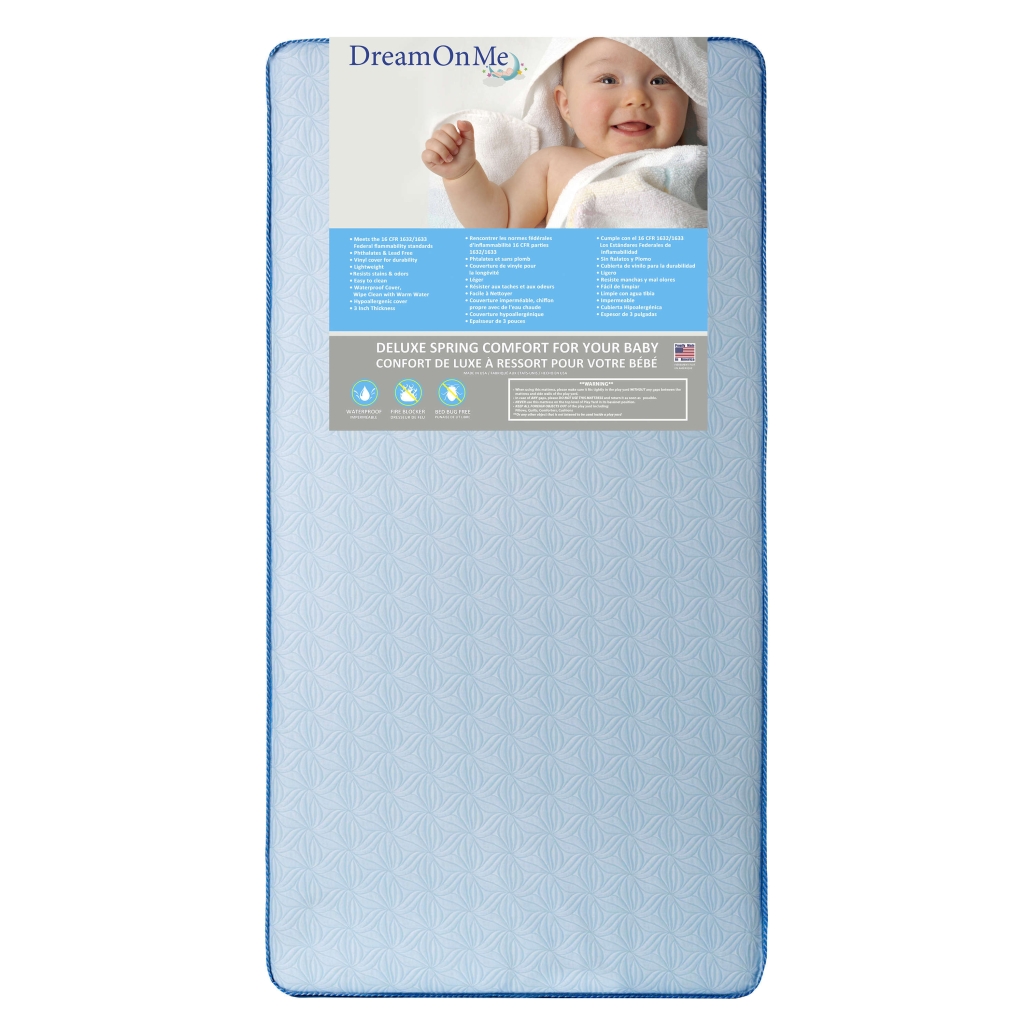 Moonlight Crib and Toddler Bed 130 Coil Mattress Dream On Me