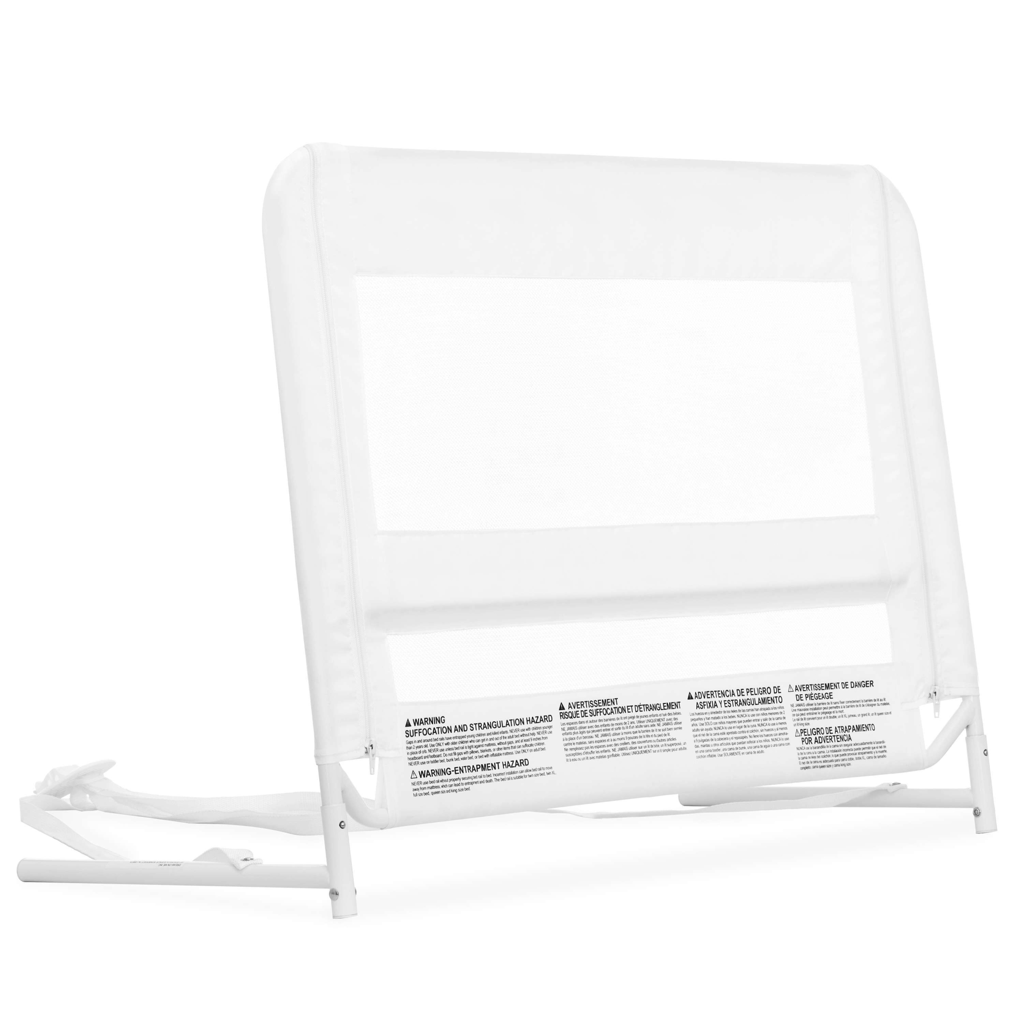 Mesh Security Bed Rail, White (New Height) Dream On Me