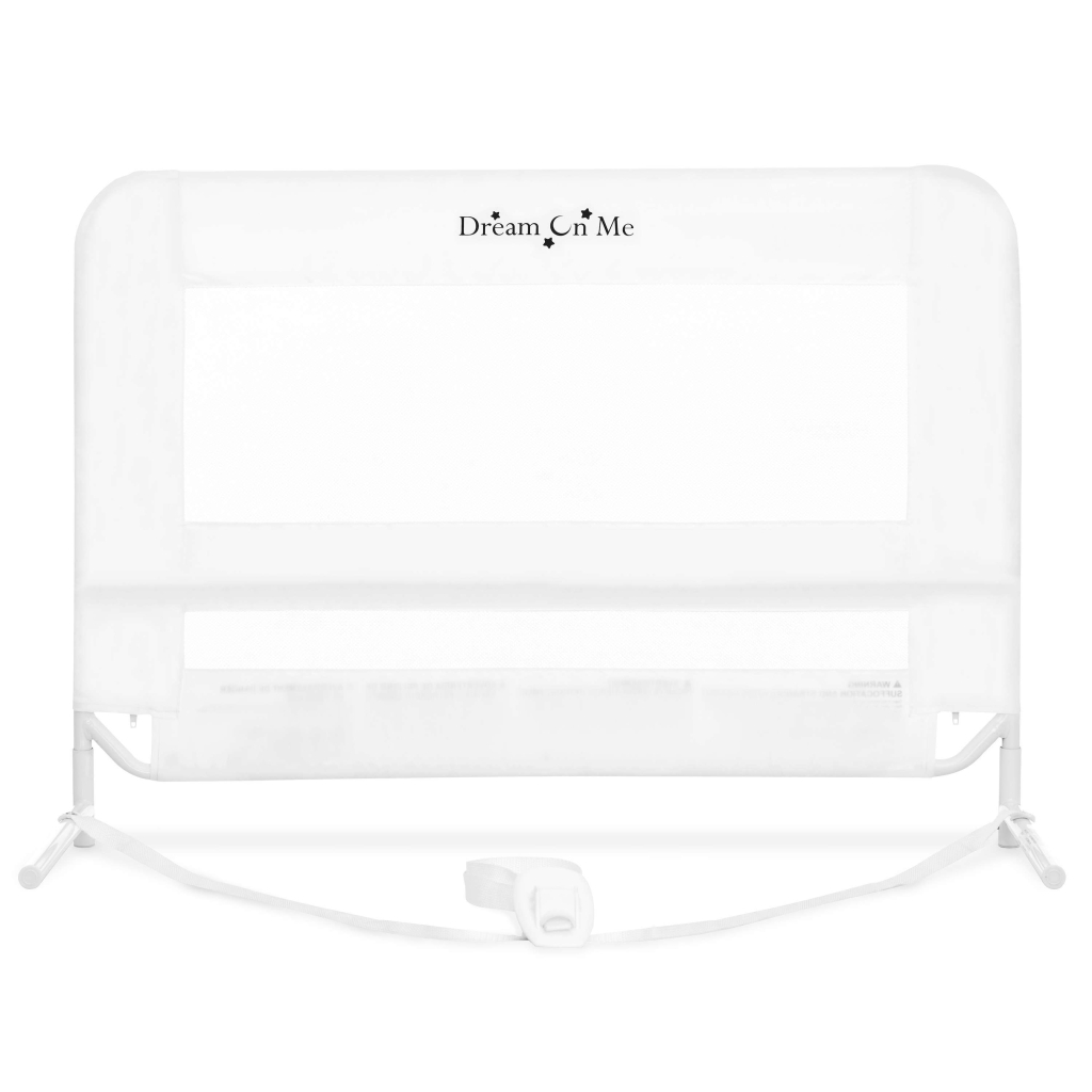 Mesh Security Bed Rail, White (New Height) Dream On Me