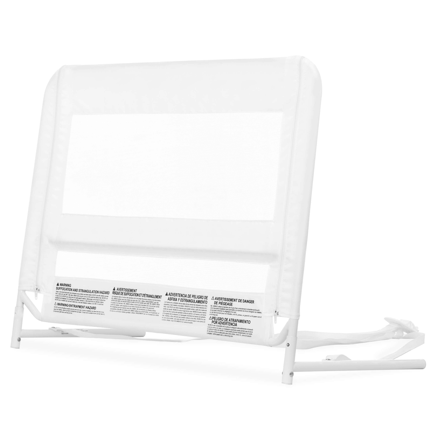 Mesh Security Bed Rail, White (New Height) Dream On Me