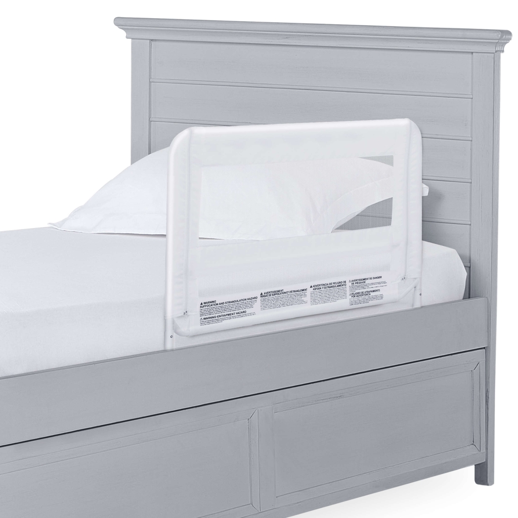 Mesh Security Bed Rail, White (New Height) Dream On Me