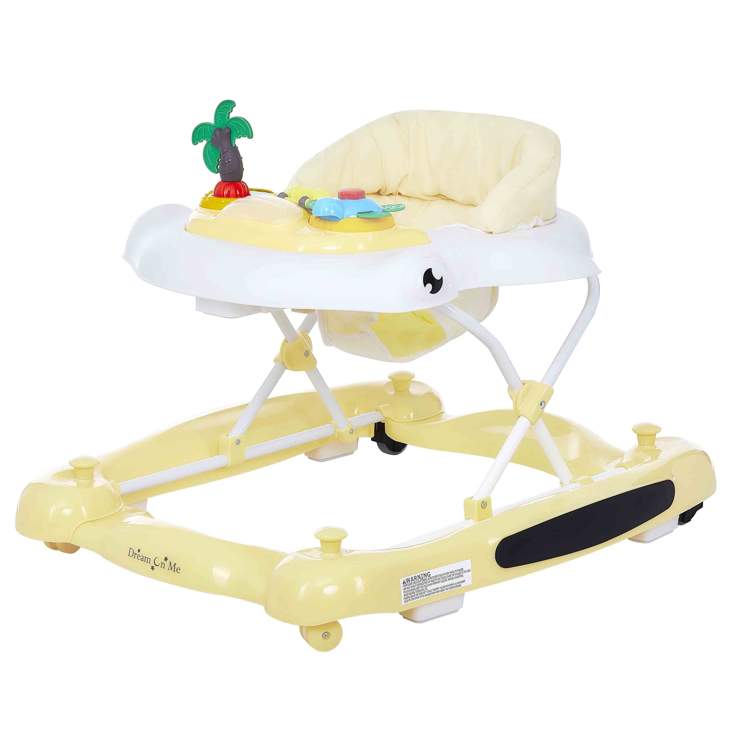  Dream On Me 2-in-1 Charlie Baby Walker, Easy Convertible Baby  Walker, Walk Behind, Height Adjustable, Speed Adjusting Wheels, 360-degree  Rotating Seat, Mint : Baby