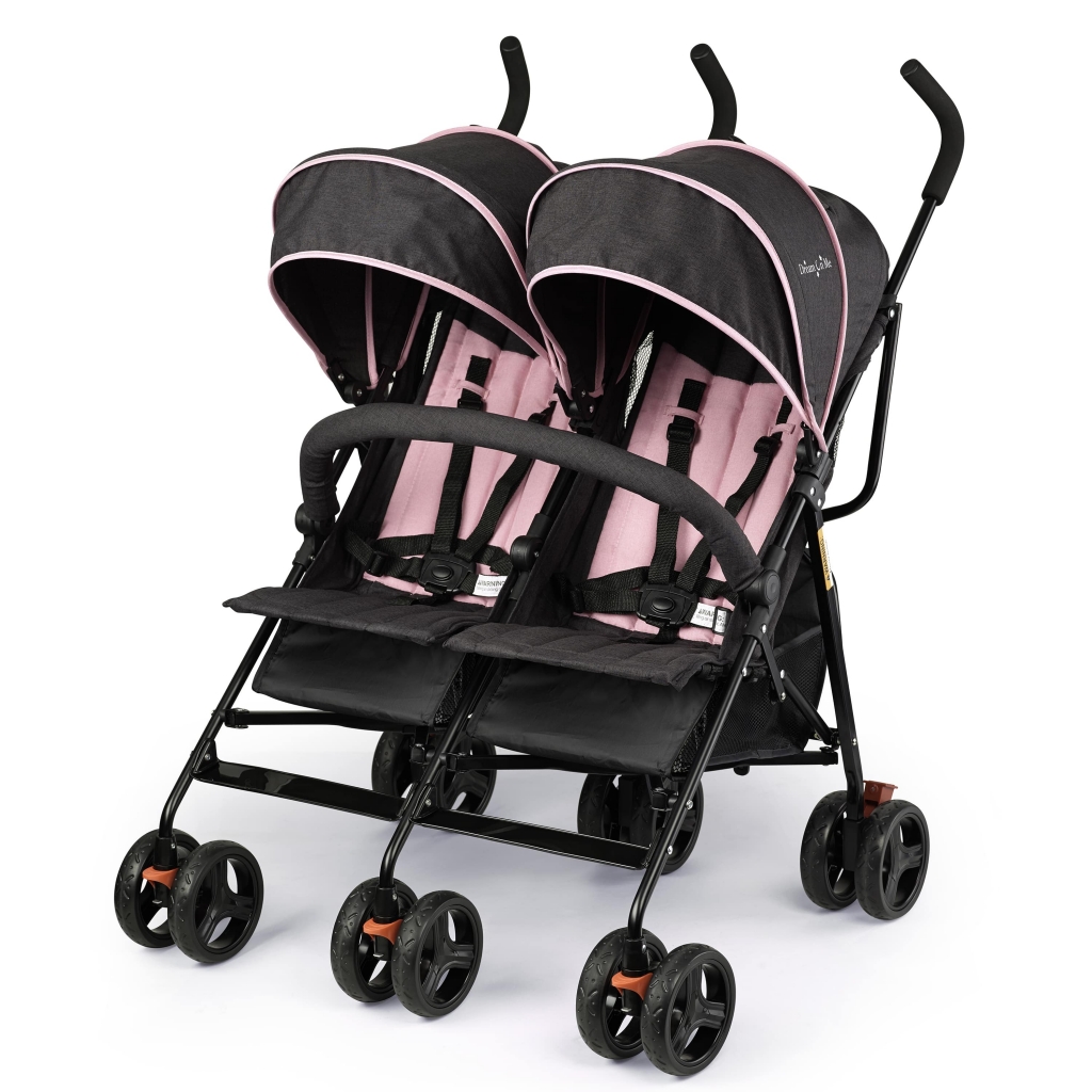 Double Umbrella Stroller | Volgo Twin Umbrella Stroller | Dream On Me