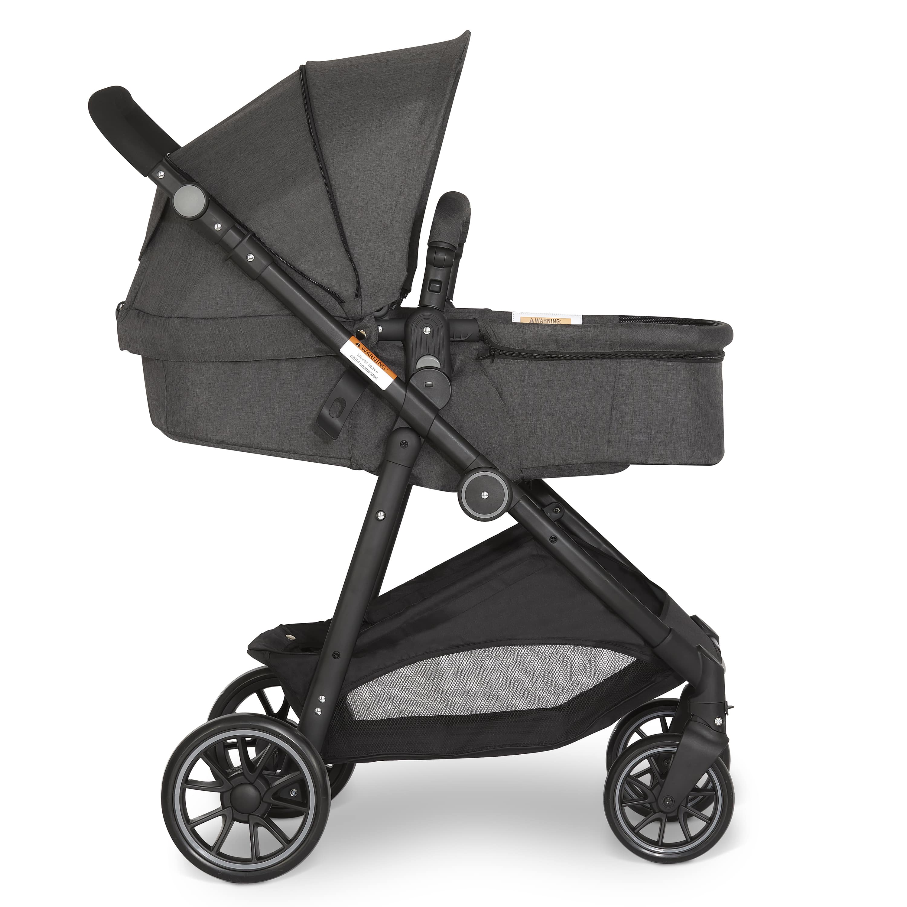 Stroller travel shop system with bassinet