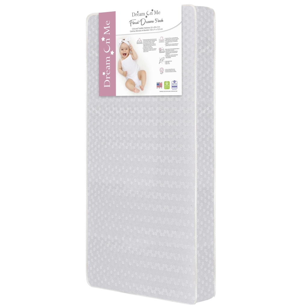 Orthopedic Firm Fiber Standard Crib Mattress Dream On Me