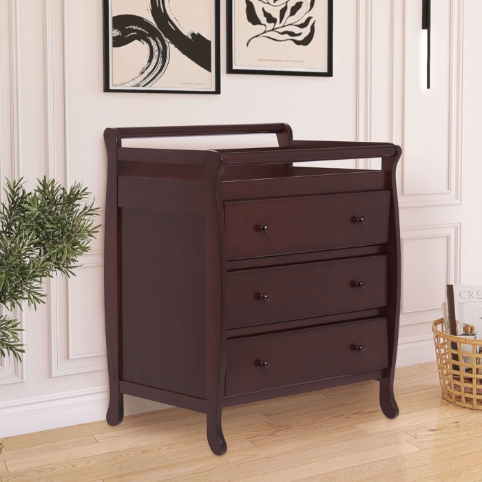 Baby cabinet best sale with changing table