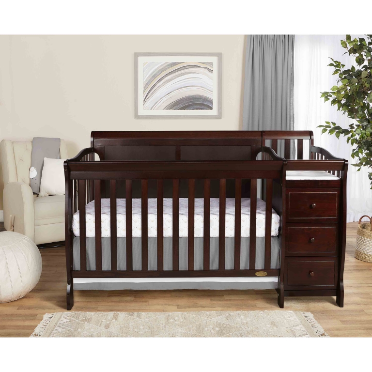 Brody Full Panel Convertible Crib with Changer Dream On Me