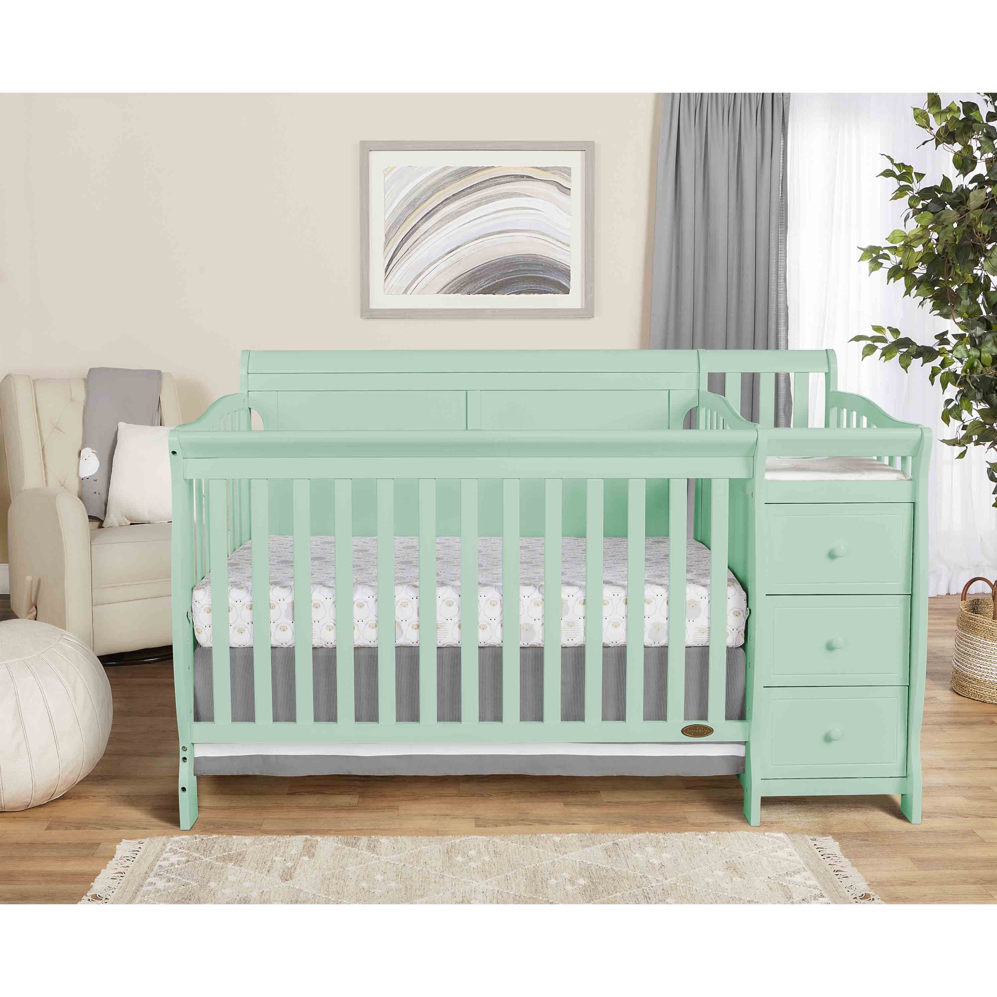Brody Full Panel Convertible Crib with Changer Dream On Me