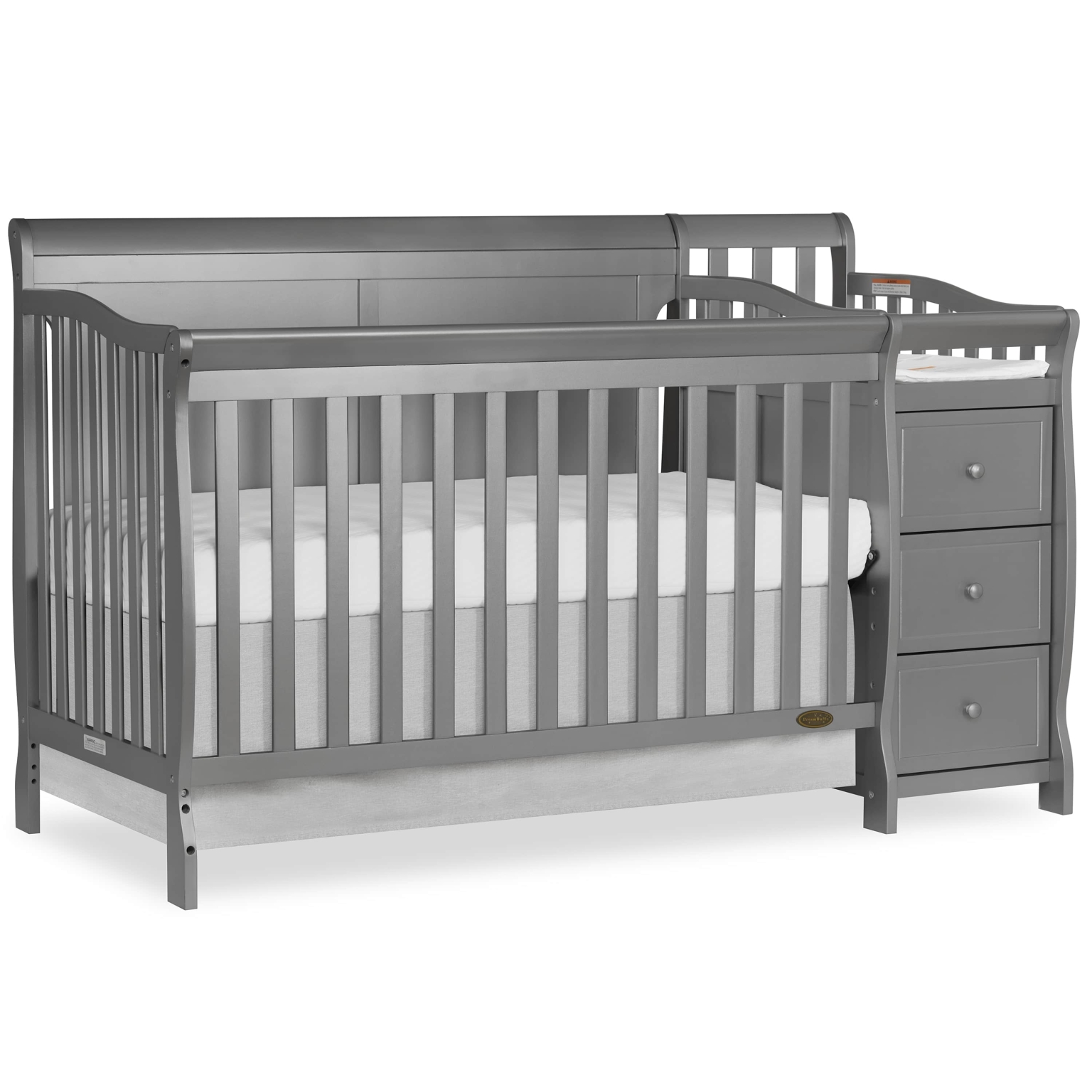 Brody Full Panel Convertible Crib with Changer Dream On Me