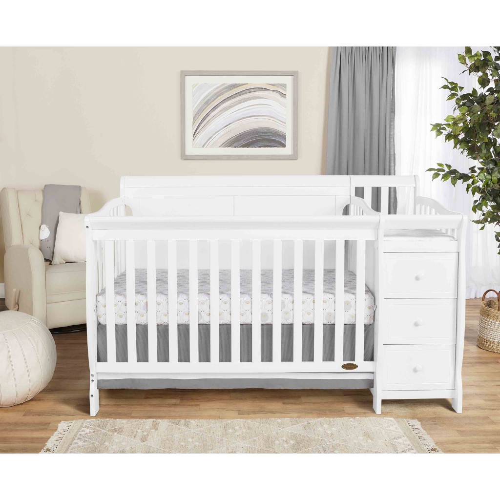Brody Full Panel Convertible Crib with Changer Dream On Me