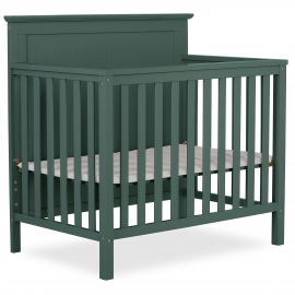 Lucas Mini Modern Crib With Rounded Spindles | Dream On Me