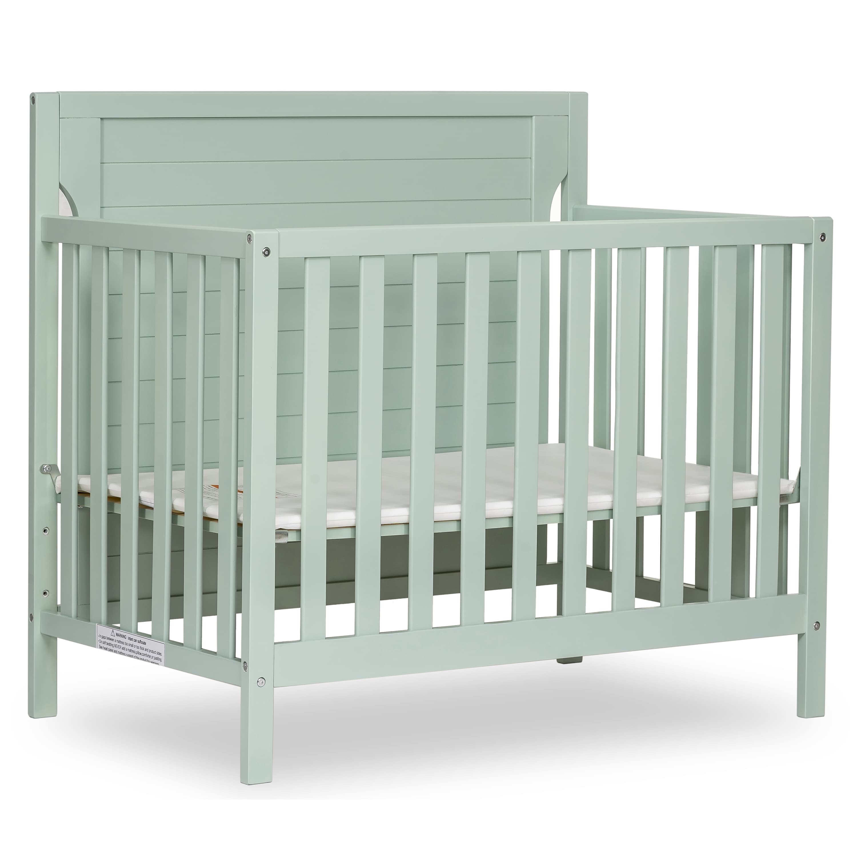 Bellport 4 In 1 Convertible Mini Crib, Crib That Converts To Twin Bed