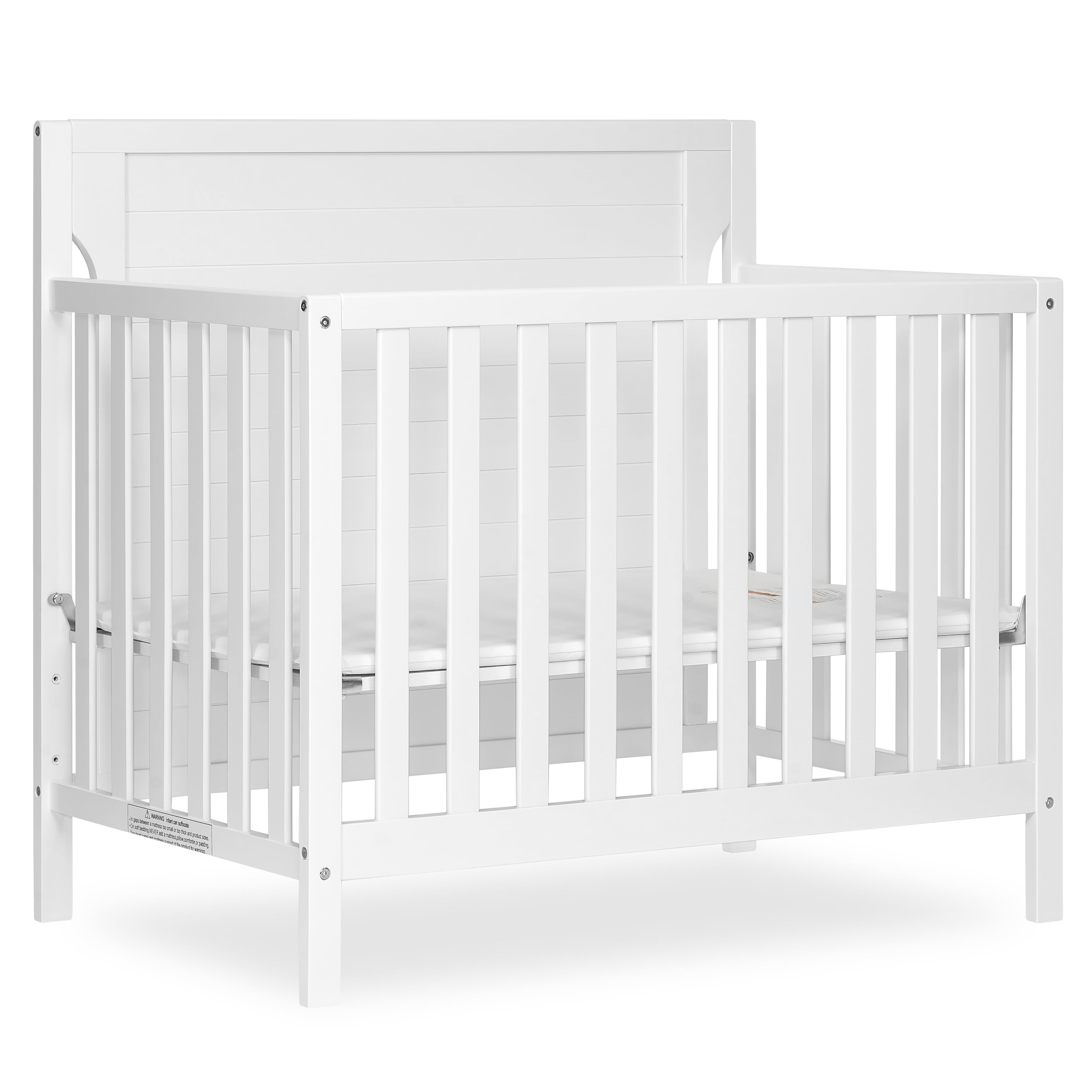 Dream On Me Bellport 4 In 1 Convertible Mini/Portable Crib I Mini Baby Crib I Includes 1.5 Mattress 