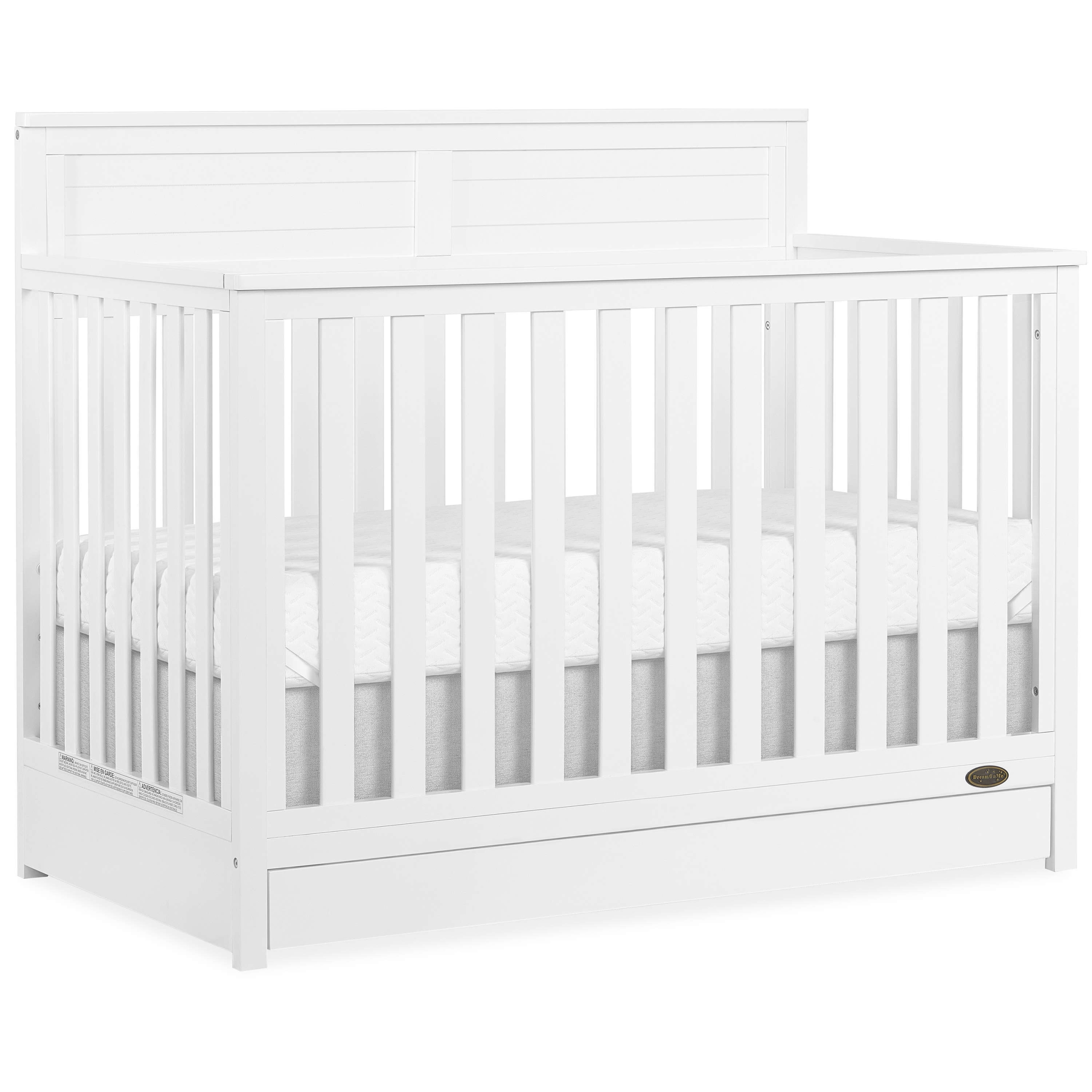 Reign 5 in 1 Convertible Crib with Under Drawer Dream On Me