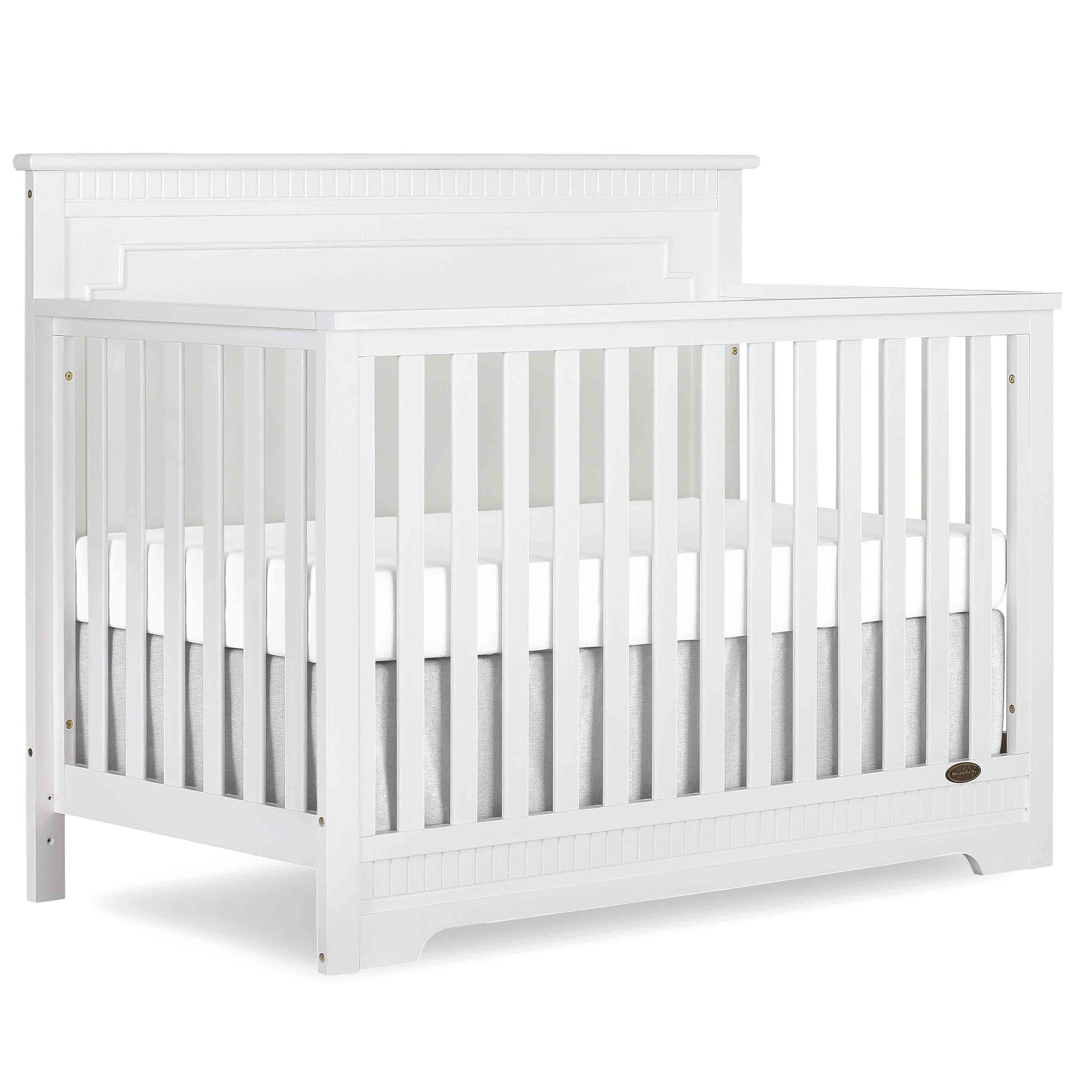 Full Size Dream on Me Addison 5-in-1 Convertible Crib Storm Grey 