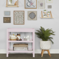 Blush Pink and White