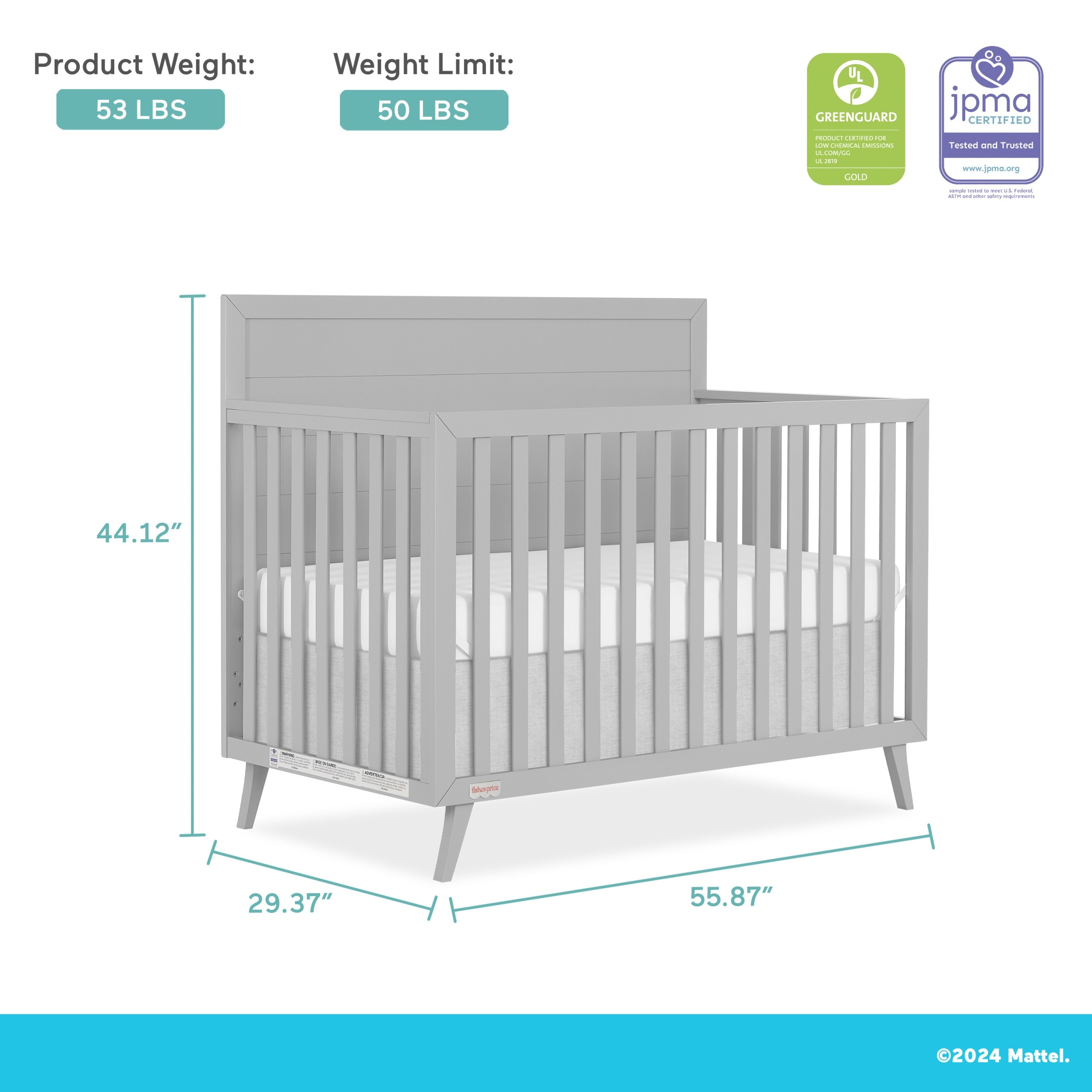 Fisher price crib mattress deals