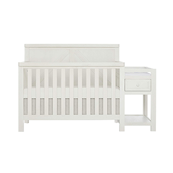 Sweetpea Baby Meadowland 5-in-1 Convertible Crib and Changer Combo