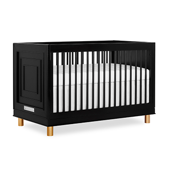 Evolur Art Deco 3-in-1 Convertible Crib + Double Dresser